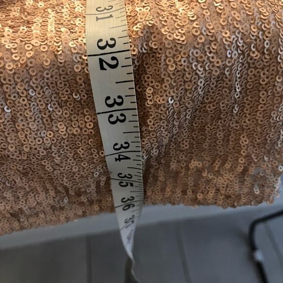 Susana Monaco Sequin Rose Gold Mini Dress, Excellent Condition, Size Small - Picture 8 of 8